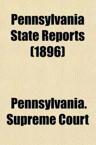 Cover of Pennsylvania State Reports (Volume 172)