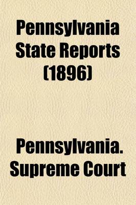 Book cover for Pennsylvania State Reports (Volume 172)