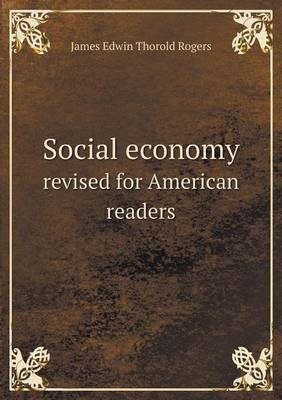 Book cover for Social economy revised for American readers