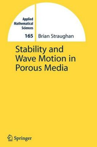 Cover of Stability and Wave Motion in Porous Media