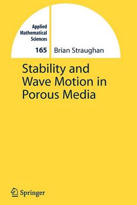 Cover of Stability and Wave Motion in Porous Media