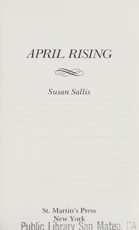 Book cover for April Rising