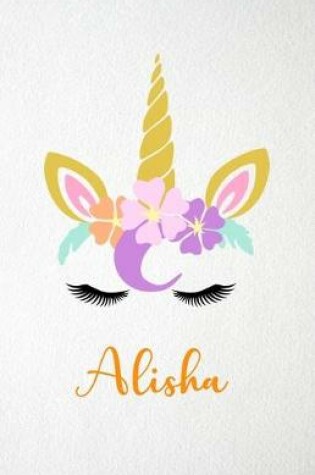 Cover of Alisha A5 Lined Notebook 110 Pages