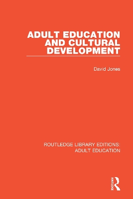 Book cover for Adult Education and Cultural Development