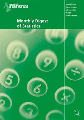 Book cover for Monthly Digest of Statistics Vol 717 September 2005