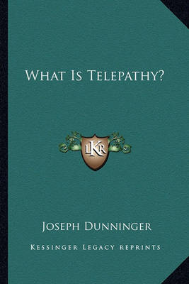 Book cover for What Is Telepathy?