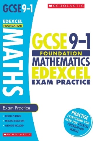 Cover of Maths Foundation Exam Practice Book for Edexcel