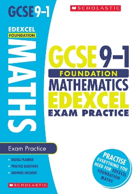 Cover of Maths Foundation Exam Practice Book for Edexcel