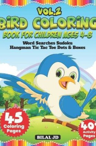 Cover of Bird Coloring Book For Children