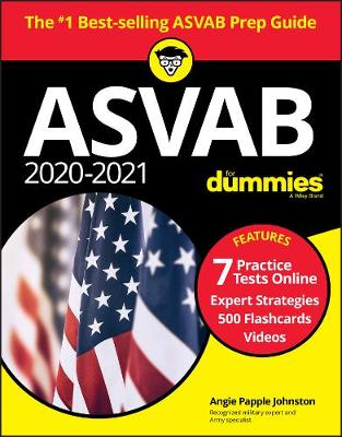 Book cover for 2020 / 2021 ASVAB For Dummies with Online Practice