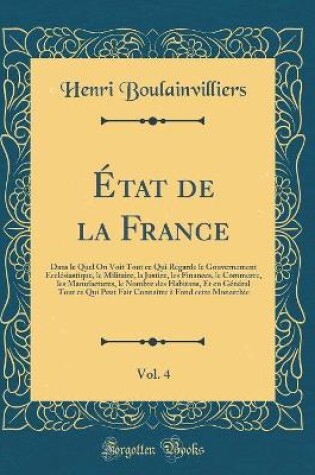 Cover of État de la France, Vol. 4