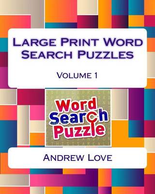 Book cover for Large Print Word Search Puzzles Volume 1