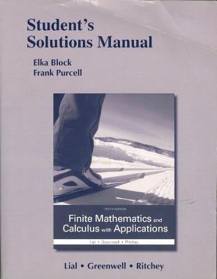 Book cover for Student's Solutions Manual for Finite Mathematics and Calculus with Applications