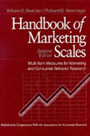 Cover of Handbook of Marketing Scales