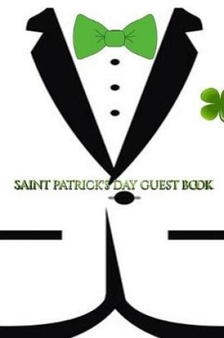 Cover of St Patricks day themed blank Guest Book