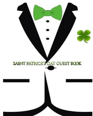 Book cover for St Patricks day themed blank Guest Book