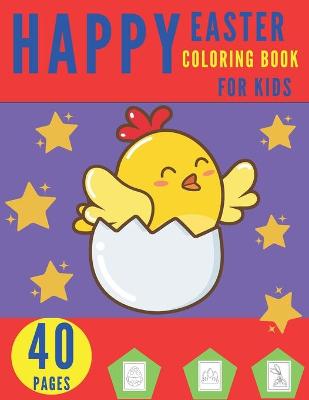 Book cover for Happy Easter Coloring Book For Kids