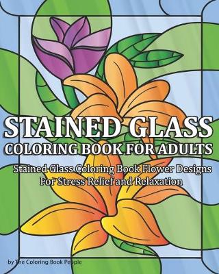 Cover of Stained Glass Coloring Book for Adults