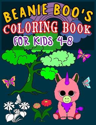 Book cover for Beanie Boo's Coloring Book for Kids 4-8