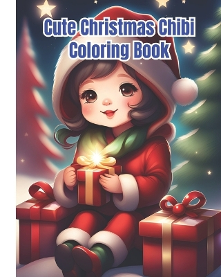 Book cover for Cute Christmas Chibi Coloring Book