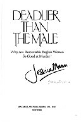 Cover of Deadlier Than the Male