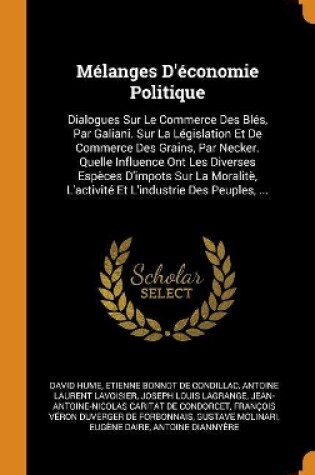 Cover of Mélanges D'économie Politique
