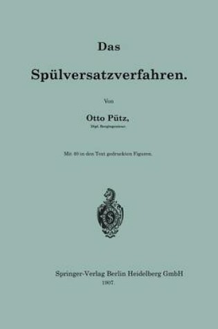 Cover of Das Spulversatzverfahren