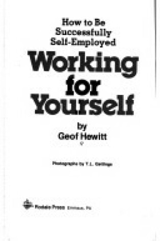Cover of Working for Yourself