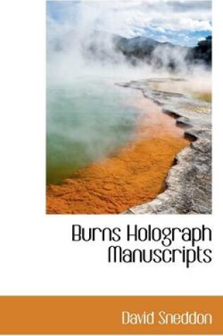 Cover of Burns Holograph Manuscripts