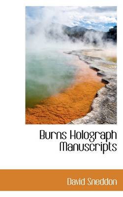 Book cover for Burns Holograph Manuscripts