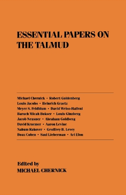 Book cover for Essential Papers on the Talmud