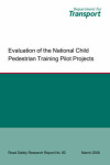 Book cover for Evaluation of the National Child Pedestrian Training Pilot Projects