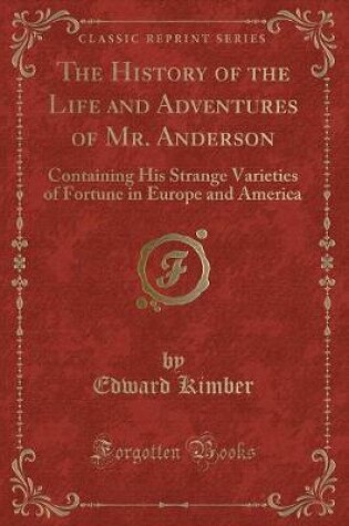 Cover of The History of the Life and Adventures of Mr. Anderson