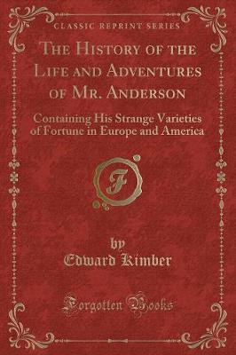 Book cover for The History of the Life and Adventures of Mr. Anderson