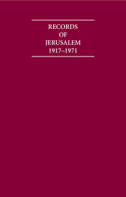 Cover of Records of Jerusalem 1917-1971 9 Volume Hardback Set