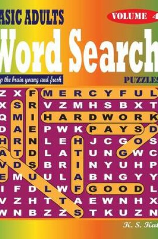 Cover of BASIC ADULTS Word Search Puzzles, Vol. 4