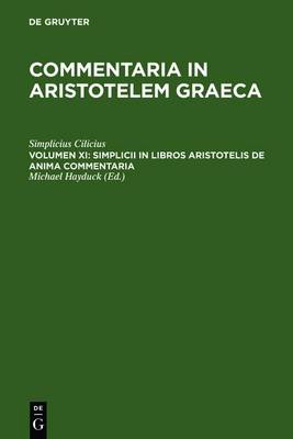 Book cover for Simplicii in Libros Aristotelis de Anima Commentaria