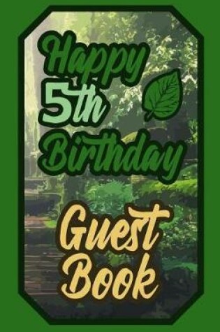 Cover of Happy 5th Birthday Guest Book