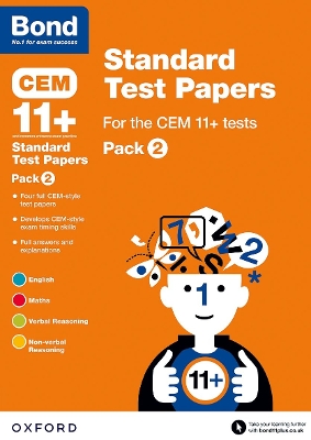 Cover of Bond 11+: CEM: Standard Test Papers: Ready for the 2024 exam