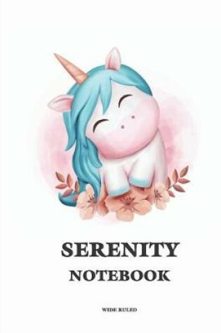 Cover of Serenity Wide Ruled Notebook