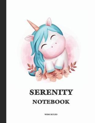 Book cover for Serenity Wide Ruled Notebook