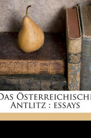 Cover of Das Osterreichische Antlitz