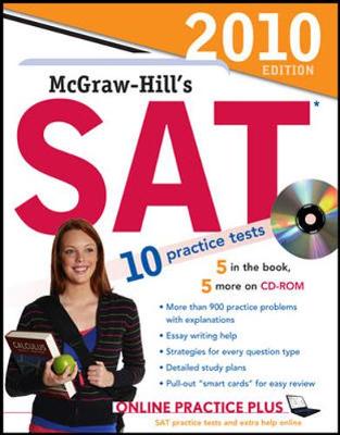 Book cover for McGraw-Hill's SAT with CD-ROM, 2010 Edition