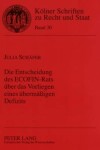 Book cover for Die Entscheidung Des Ecofin-Rats Ueber Das Vorliegen Eines Uebermaessigen Defizits