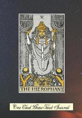 Book cover for The Hierophant One Card Draw Tarot Journal