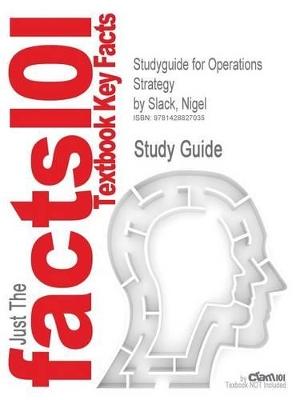 Cover of Studyguide for Operations Strategy by Slack, Nigel, ISBN 9780273695196