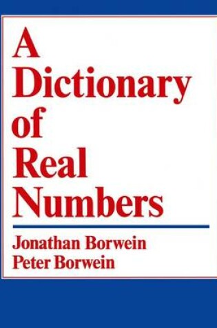 Cover of A Dictionary Of Real Numbers