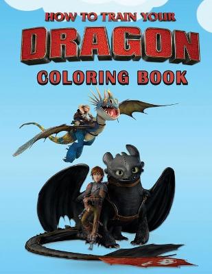 Book cover for How to train your dragon Coloring Book