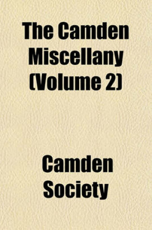 Cover of The Camden Miscellany Volume 5