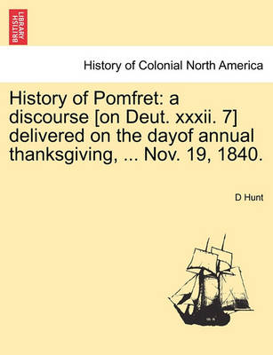 Book cover for History of Pomfret